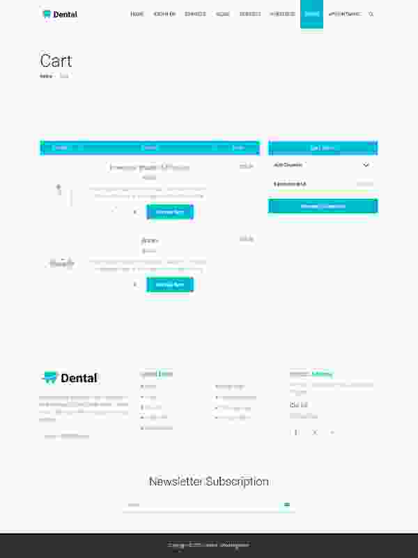 Cart – Dental Elementor Site