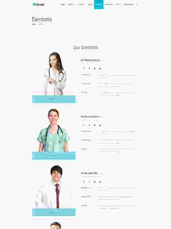 Dentists – Dental Elementor Site